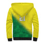 Custom Cricket African Nigeria Sherpa Hoodie Najeriya Angry Eagle Flag Motif - African Pride