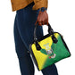 Custom Cricket African Nigeria Shoulder Handbag Najeriya Angry Eagle Flag Motif - African Pride