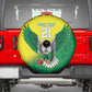 Custom Cricket African Nigeria Spare Tire Cover Najeriya Angry Eagle Flag Motif - African Pride