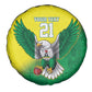 Custom Cricket African Nigeria Spare Tire Cover Najeriya Angry Eagle Flag Motif - African Pride