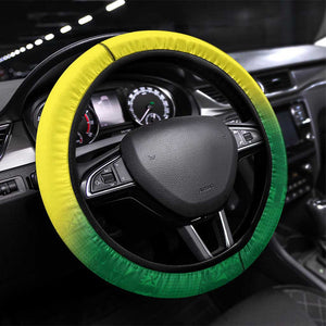 Cricket African Nigeria Steering Wheel Cover Najeriya Angry Eagle Flag Motif - African Pride