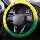 Cricket African Nigeria Steering Wheel Cover Najeriya Angry Eagle Flag Motif - African Pride