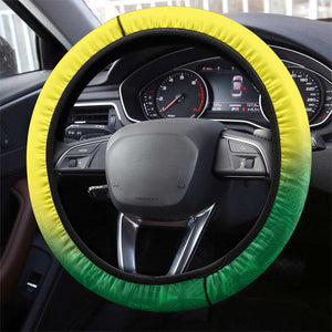 Cricket African Nigeria Steering Wheel Cover Najeriya Angry Eagle Flag Motif - African Pride