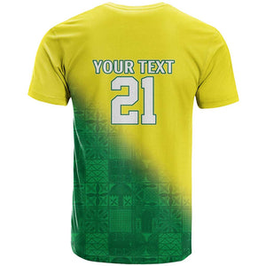 Custom Cricket African Nigeria T shirt Najeriya Angry Eagle Flag Motif - African Pride