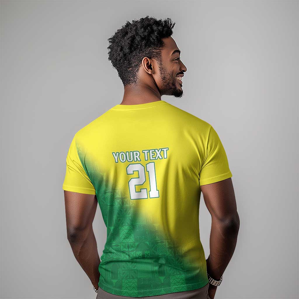 Custom Cricket African Nigeria T shirt Najeriya Angry Eagle Flag Motif - African Pride