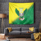 Custom Cricket African Nigeria Tapestry Najeriya Angry Eagle Flag Motif - African Pride