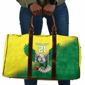 Custom Cricket African Nigeria Travel Bag Najeriya Angry Eagle Flag Motif