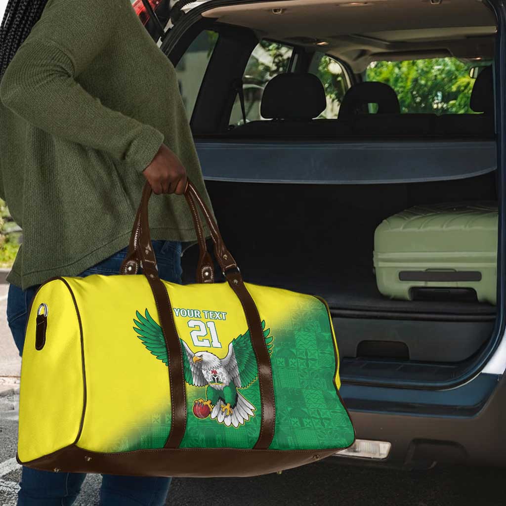 Custom Cricket African Nigeria Travel Bag Najeriya Angry Eagle Flag Motif