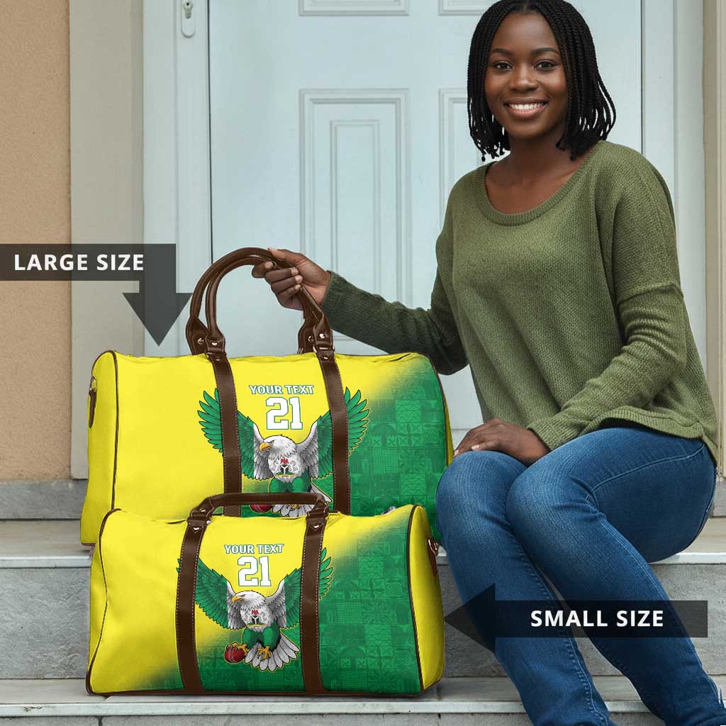 Custom Cricket African Nigeria Travel Bag Najeriya Angry Eagle Flag Motif