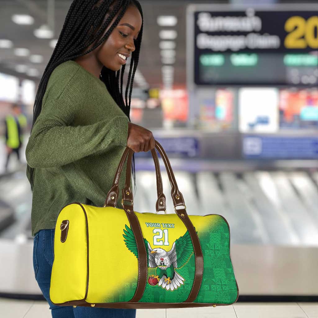 Custom Cricket African Nigeria Travel Bag Najeriya Angry Eagle Flag Motif