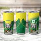 Custom Cricket African Nigeria Tumbler Cup Najeriya Angry Eagle Flag Motif - African Pride