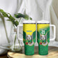 Custom Cricket African Nigeria Tumbler With Handle Najeriya Angry Eagle Flag Motif - African Pride