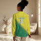 Custom Cricket African Nigeria Women Casual Shirt Najeriya Angry Eagle Flag Motif - African Pride