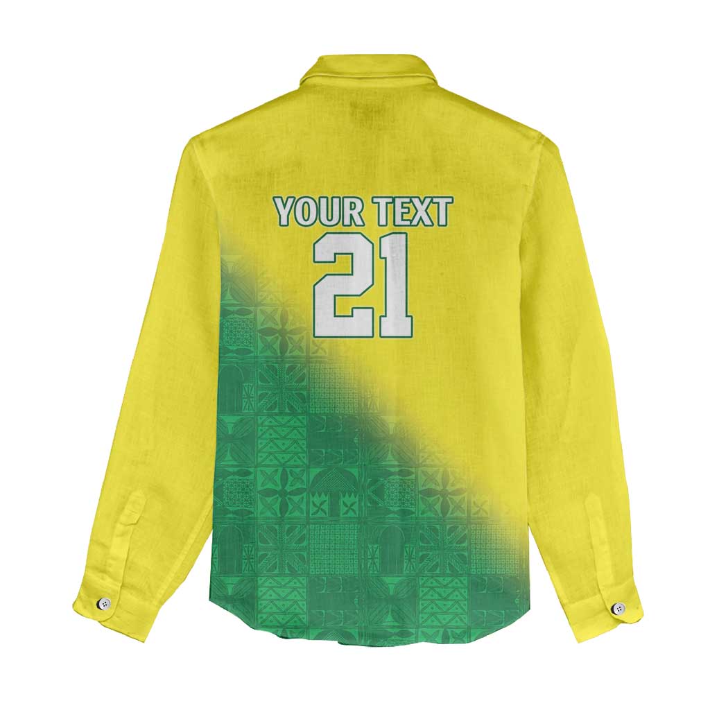 Custom Cricket African Nigeria Women Casual Shirt Najeriya Angry Eagle Flag Motif - African Pride