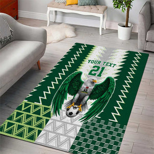 Custom Football African Nigeria Area Rug Classic 20-21 Home Jersey - African Pride