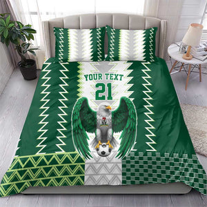 Custom Football African Nigeria Bedding Set Classic 20-21 Home Jersey - African Pride