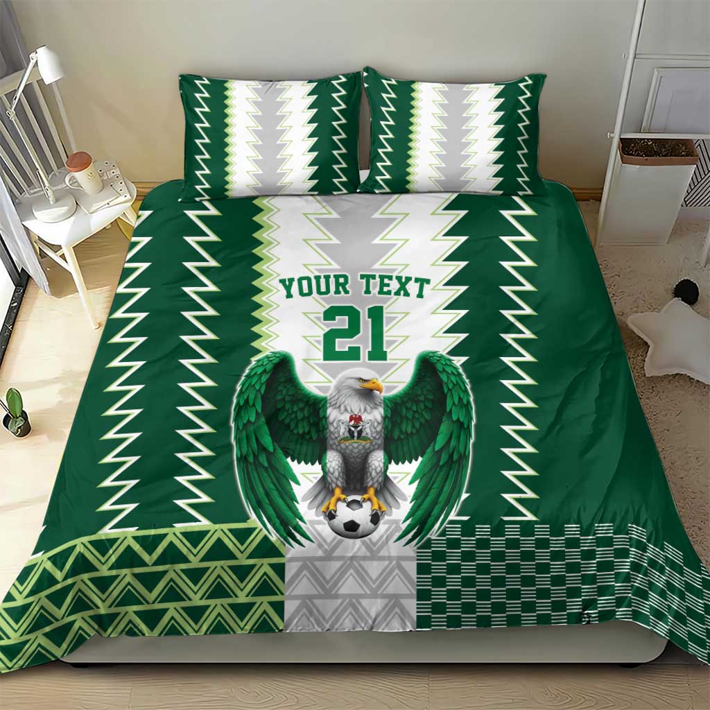 Custom Football African Nigeria Bedding Set Classic 20-21 Home Jersey - African Pride