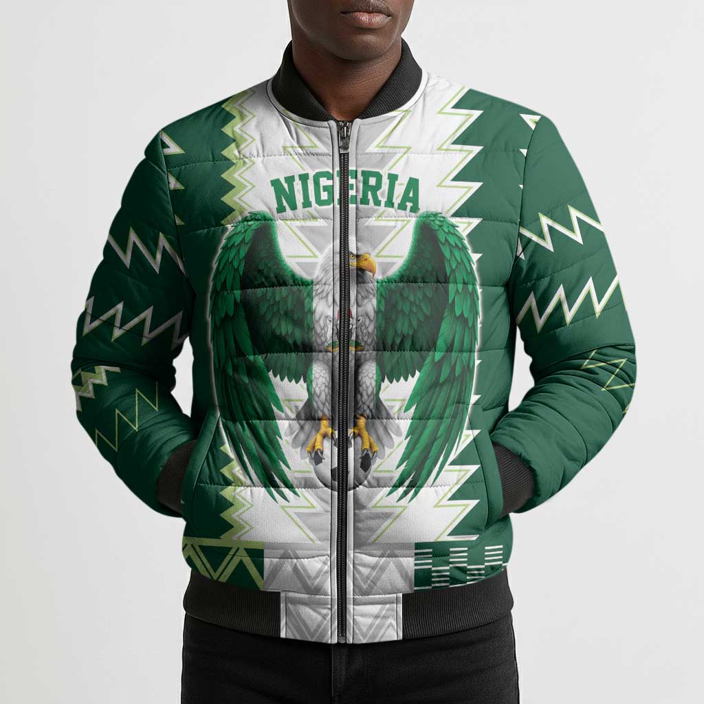 Custom Football African Nigeria Bomber Puffer Jacket Classic 20-21 Home Jersey