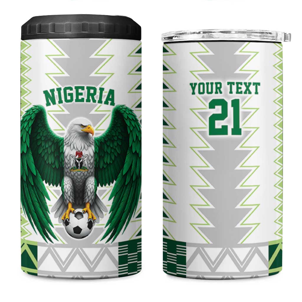 Custom Football African Nigeria 4 in 1 Can Cooler Tumbler Classic 20-21 Home Jersey - African Pride