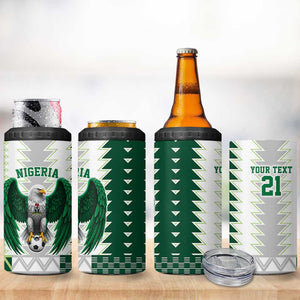 Custom Football African Nigeria 4 in 1 Can Cooler Tumbler Classic 20-21 Home Jersey - African Pride