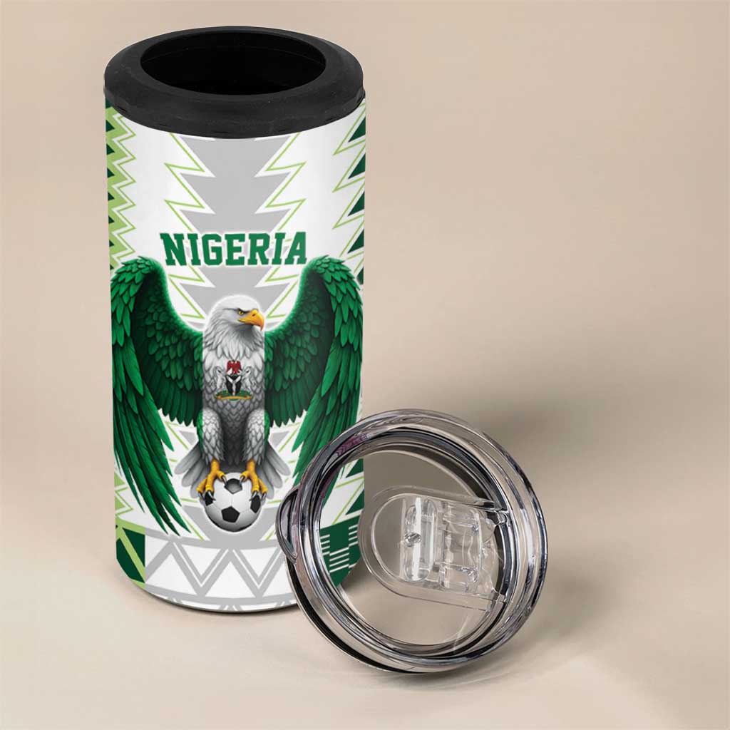 Custom Football African Nigeria 4 in 1 Can Cooler Tumbler Classic 20-21 Home Jersey - African Pride