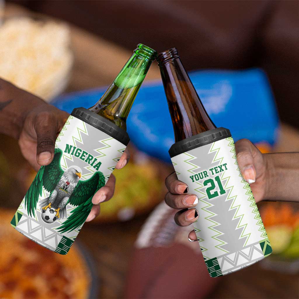 Custom Football African Nigeria 4 in 1 Can Cooler Tumbler Classic 20-21 Home Jersey - African Pride