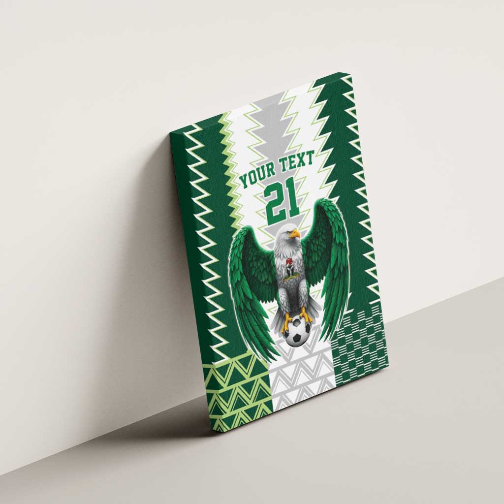 Custom Football African Nigeria Canvas Wall Art Classic 20-21 Home Jersey - African Pride