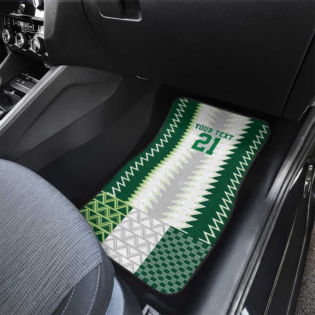 Custom Football African Nigeria Car Mats Classic 20-21 Home Jersey - African Pride
