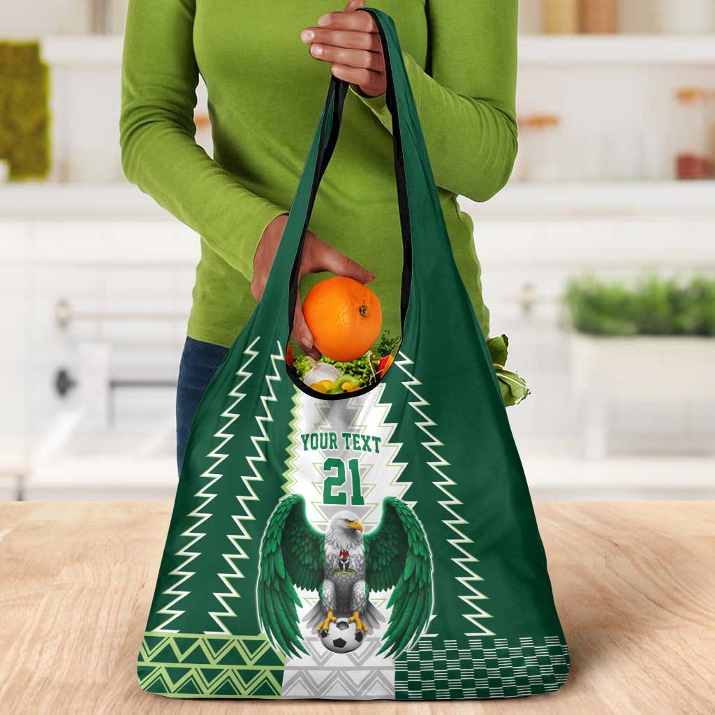 Custom Football African Nigeria Grocery Bag Classic 20-21 Home Jersey - African Pride