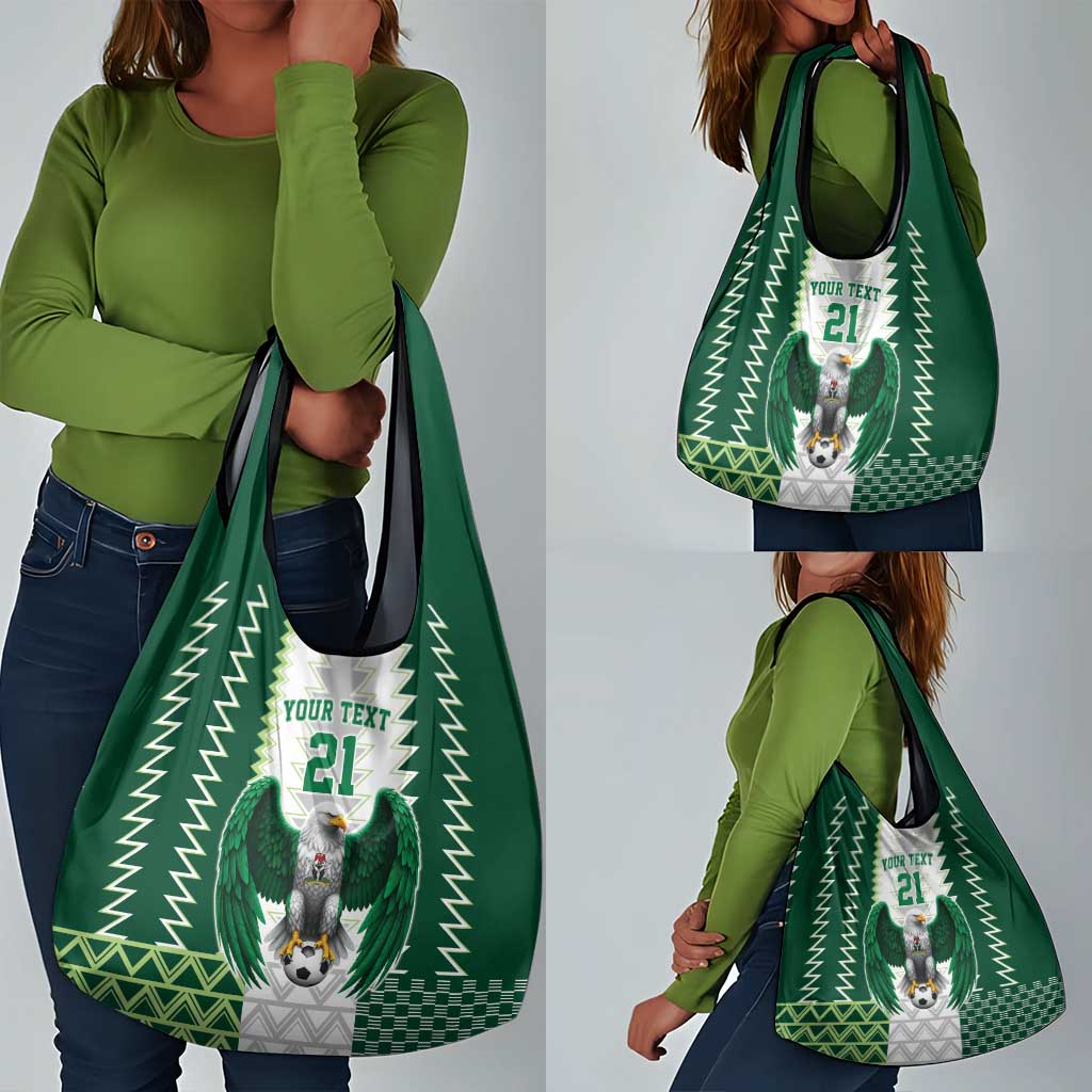 Custom Football African Nigeria Grocery Bag Classic 20-21 Home Jersey - African Pride