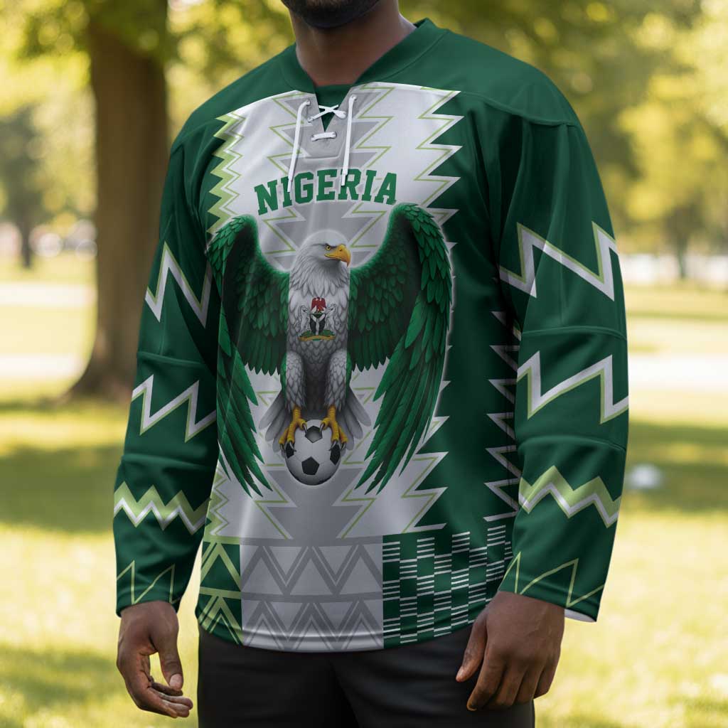 Custom Football African Nigeria Hockey Jersey Classic 20-21 Home Jersey