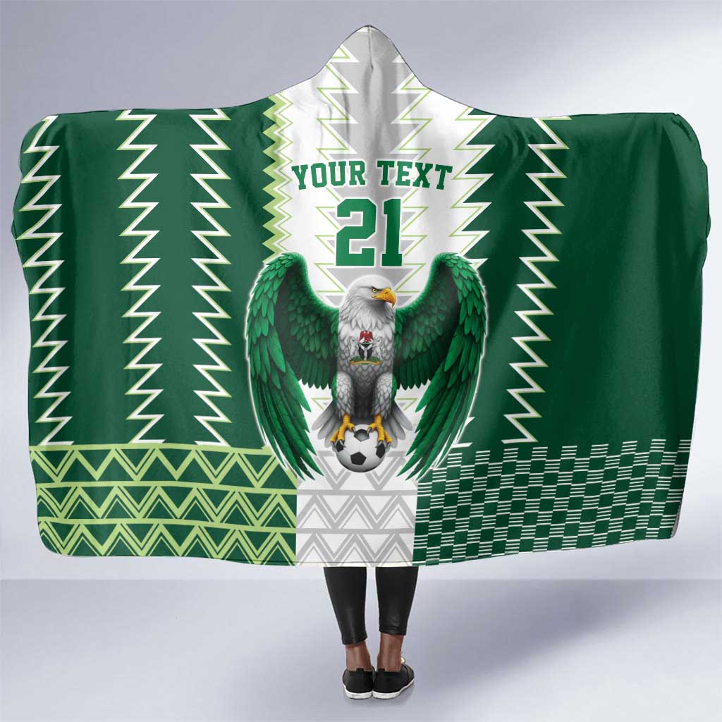 Custom Football African Nigeria Hooded Blanket Classic 20-21 Home Jersey - African Pride