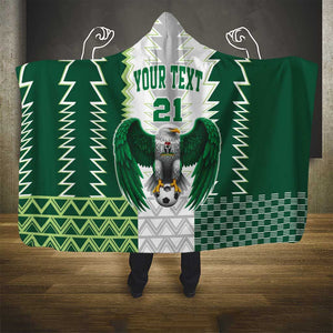 Custom Football African Nigeria Hooded Blanket Classic 20-21 Home Jersey - African Pride