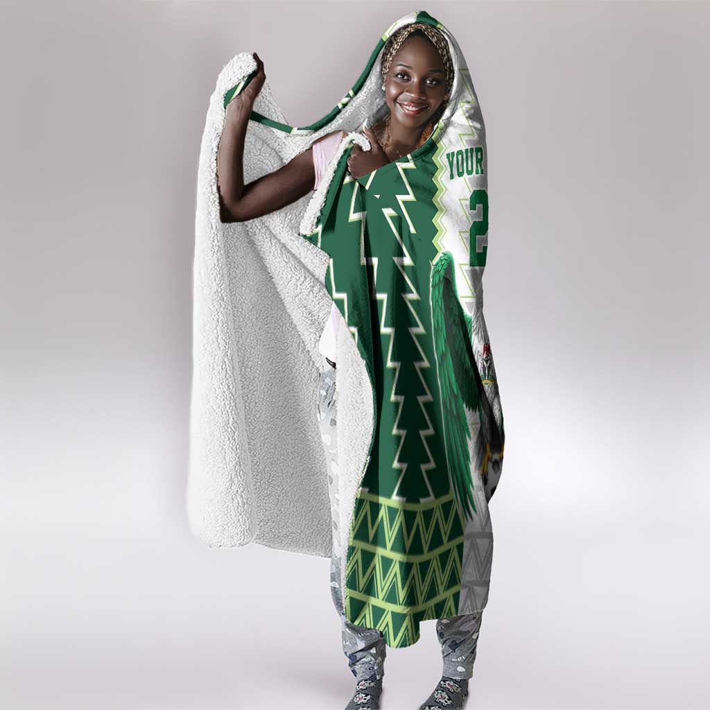 Custom Football African Nigeria Hooded Blanket Classic 20-21 Home Jersey - African Pride