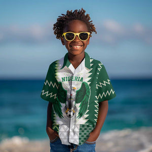 Custom Football African Nigeria Kid Hawaiian Shirt Classic 20-21 Home Jersey - African Pride