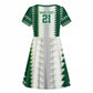 Custom Football African Nigeria Kid Short Sleeve Dress Classic 20-21 Home Jersey - African Pride