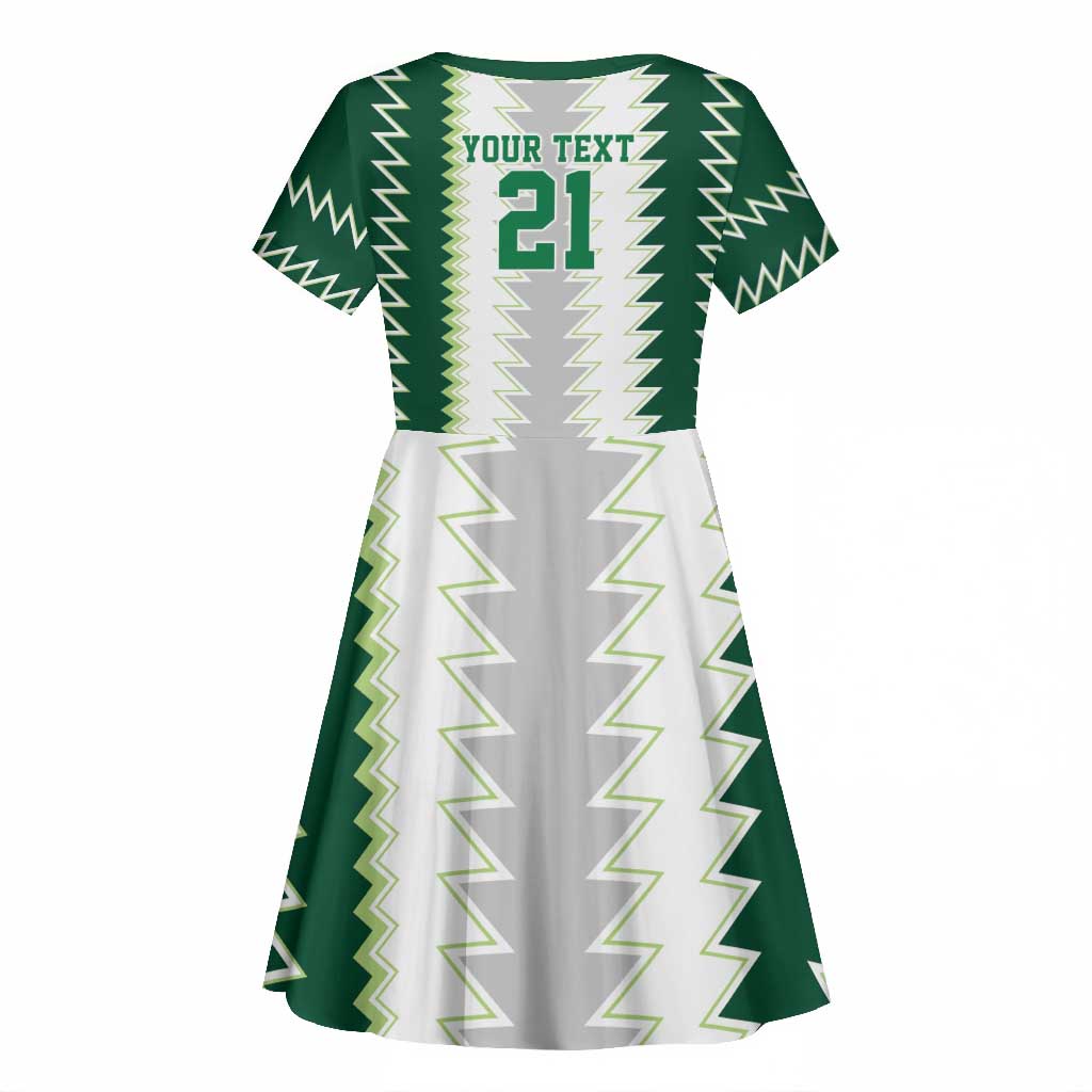 Custom Football African Nigeria Kid Short Sleeve Dress Classic 20-21 Home Jersey - African Pride