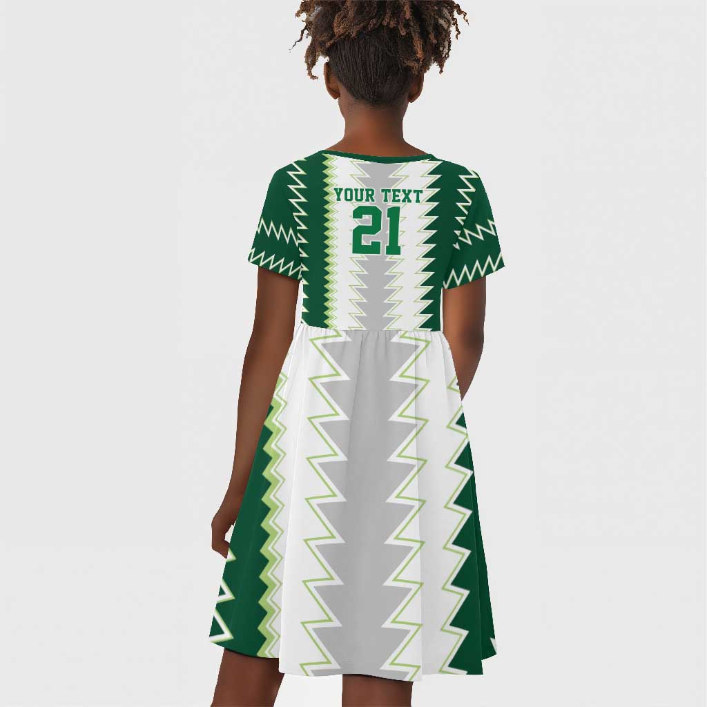 Custom Football African Nigeria Kid Short Sleeve Dress Classic 20-21 Home Jersey - African Pride