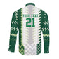 Custom Football African Nigeria Long Sleeve Button Shirt Classic 20-21 Home Jersey - African Pride