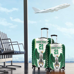 Custom Football African Nigeria Luggage Cover Classic 20-21 Home Jersey - African Pride