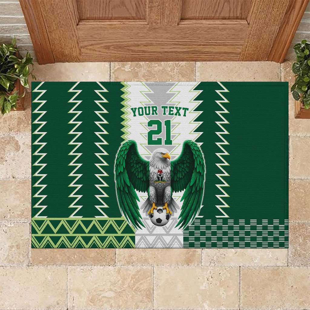 Custom Football African Nigeria Rubber Doormat Classic 20-21 Home Jersey - African Pride