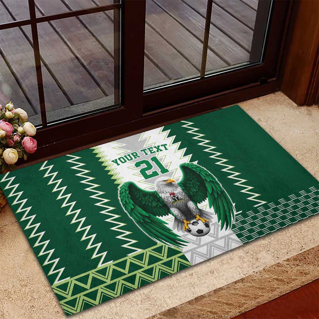 Custom Football African Nigeria Rubber Doormat Classic 20-21 Home Jersey - African Pride