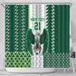 Custom Football African Nigeria Shower Curtain Classic 20-21 Home Jersey - African Pride