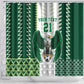 Custom Football African Nigeria Shower Curtain Classic 20-21 Home Jersey - African Pride