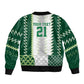 Custom Football African Nigeria Sleeve Zip Bomber Jacket Classic 20-21 Home Jersey - African Pride