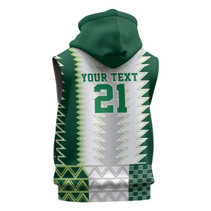 Custom Football African Nigeria Sleeveless Zip Hoodie Classic 20-21 Home Jersey - African Pride