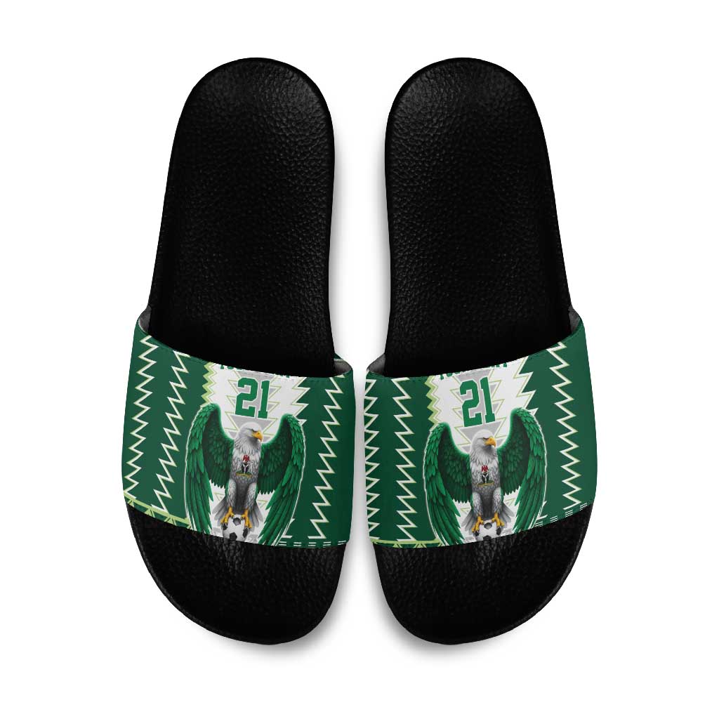 Custom Football African Nigeria Slide Sandals Classic 20-21 Home Jersey