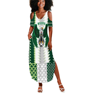 Custom Football African Nigeria Summer Maxi Dress Classic 20-21 Home Jersey - African Pride