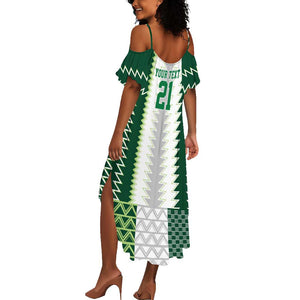 Custom Football African Nigeria Summer Maxi Dress Classic 20-21 Home Jersey - African Pride
