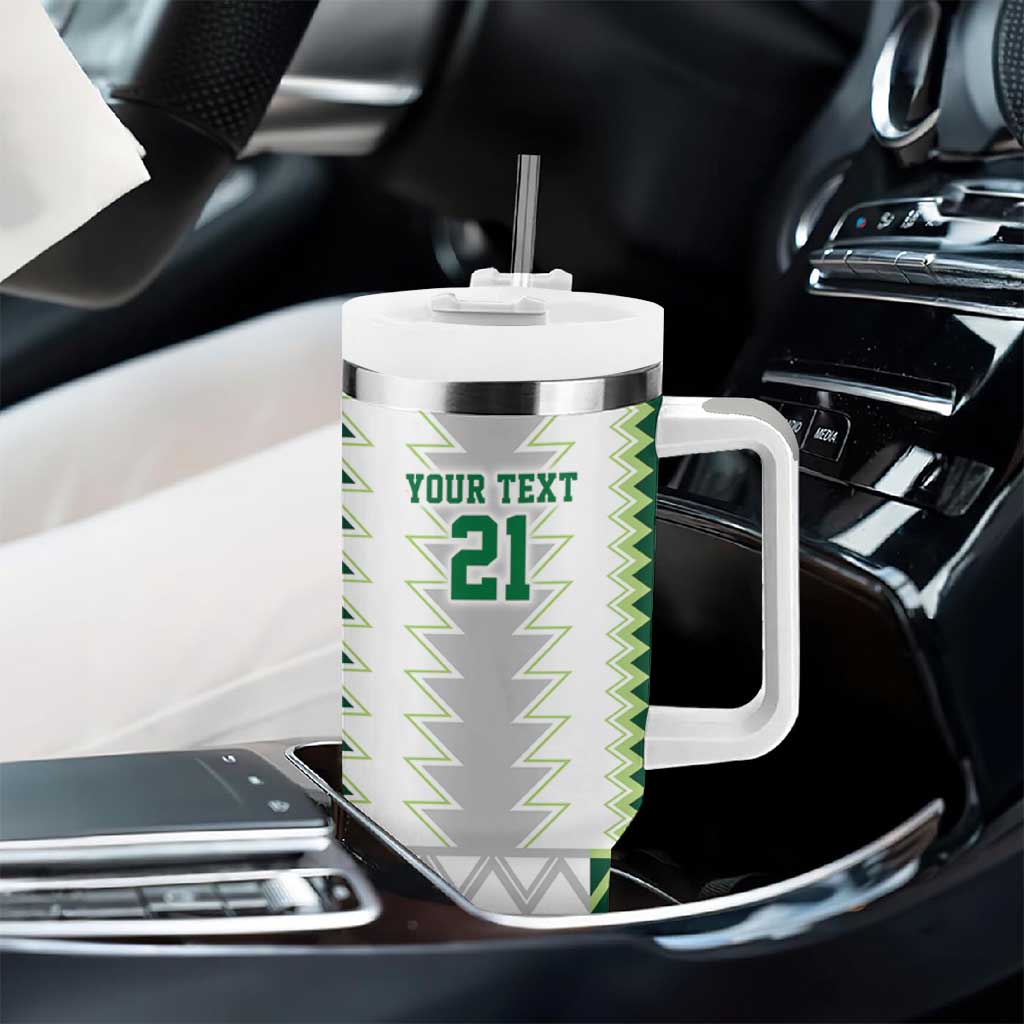 Custom Football African Nigeria Tumbler With Handle Classic 20-21 Home Jersey - African Pride